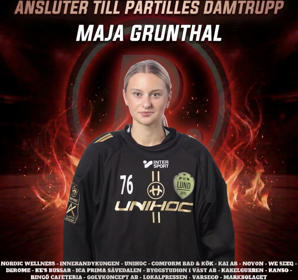 Maja Grünthal ansluter till FBC Partilles damtrupp!