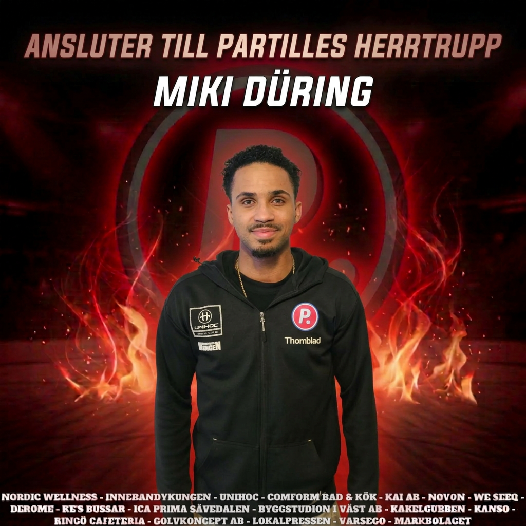 Miki Düring ansluter till FBC Partilles herrtrupp!